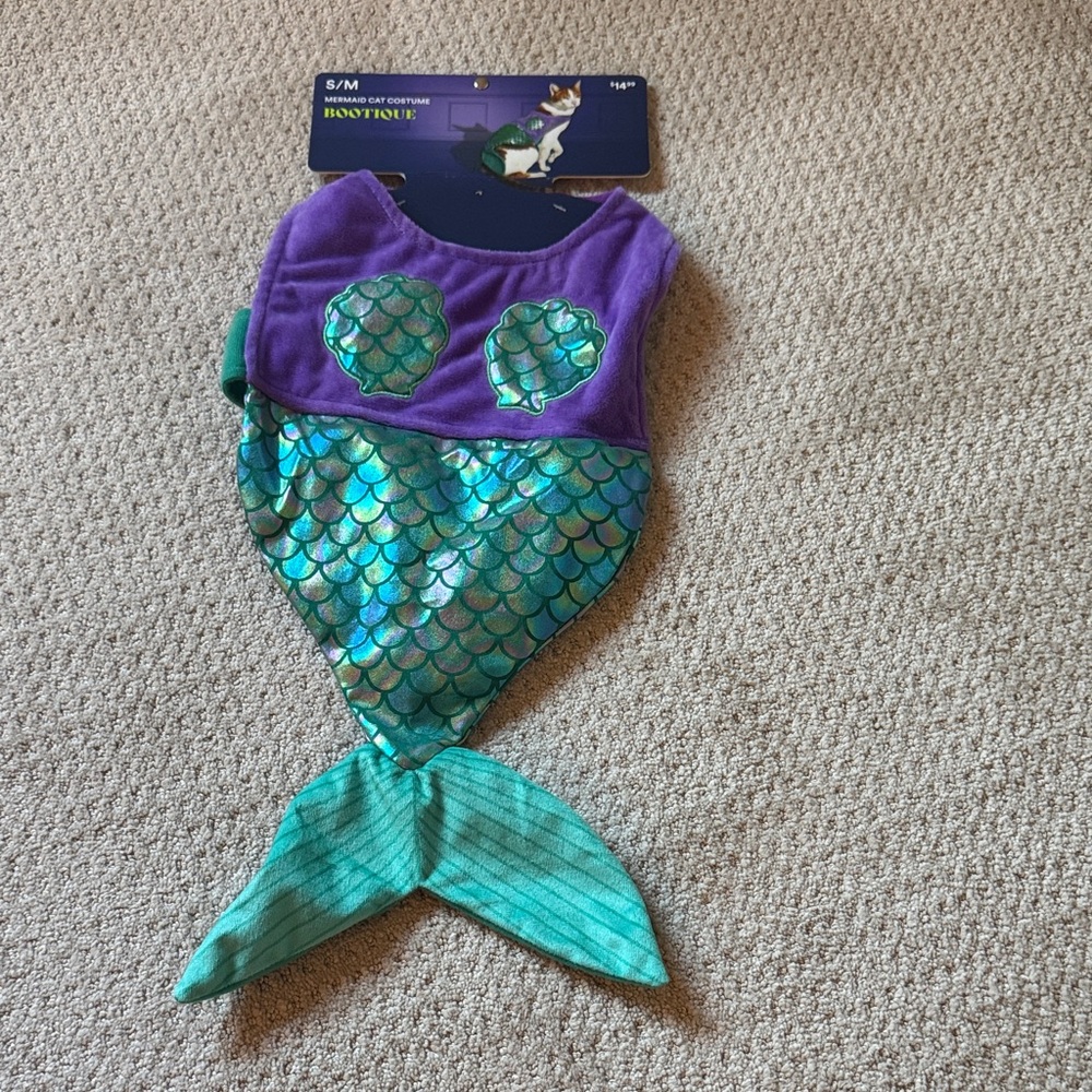 Bootique Purple and Teal cat mermaid costume